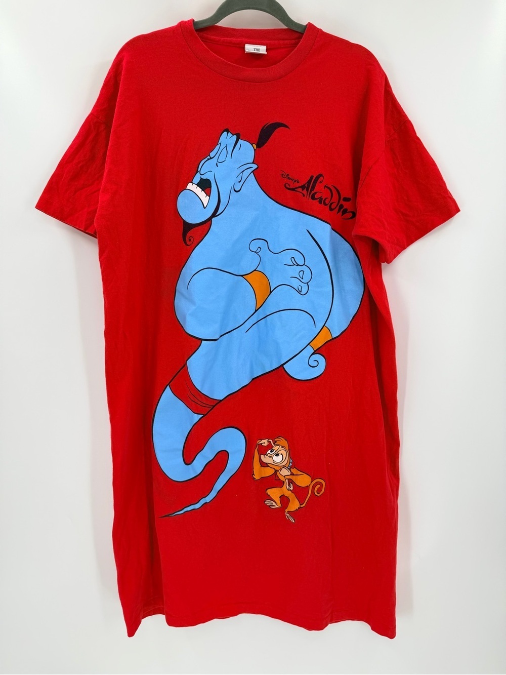 Vintage Aladdin Genie Long T Shirt Nightshirt Disney Store XL